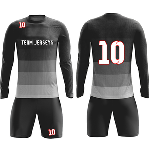 Custom Logo Design Men's Soccer Wear <b>Kit</b> Sets Factory Price Fully Sublimation <b>Printed</b> Top High Quality Custom Tags Included - Product Image 5