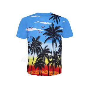 Vêtements - T-shirts en sublimation - Vêtements d'été pour hommes respirants et écologiques - Manches courtes - Col rond - Polyester/coton - Personnalisé - Product Image 2
