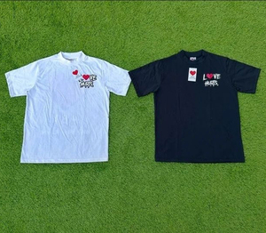 Versátil ocio deportes hombres camiseta suelta cómoda Jersey tela pantalla de seda absorción de sudor fabricación de ropa - Product Image 1