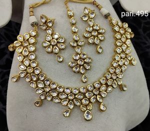 مجموعات قلادة سبيكة المجوهرات الصناعية ، الحجم: مجانا - Product Image 6