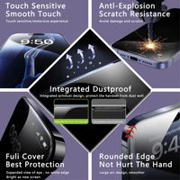Protector de Pantalla de Vidrio Templado Mate HD Anti-Luz Azul y Anti-Espía para iPhone 16, Fácil de Instalar, Protección de Privacidad