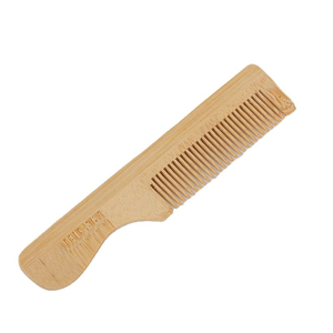 Peine de Pelo de Bambú Orgánico para Salón, Dientes Anchos, Desechable, Portátil, Color Madera Natural, Hecho a Mano, para Hotel, Hogar, Viajes, Crescent Crafts - Product Image 2