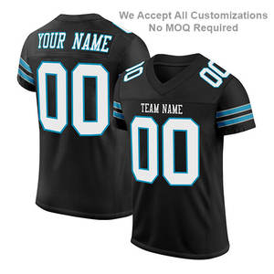 Camiseta deportiva con estampado antiarrugas de alta calidad OEM para hombre, Material de malla de poliéster transpirable, corte de fútbol americano, ropa de costura - Product Image 3