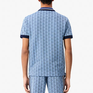 Polo en coton et polyester à manches courtes, streetwear décontracté, logo imprimé personnalisé pour hommes et femmes, service OEM de polo - Product Image 4