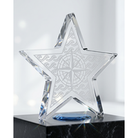 Trophée en acrylique personnalisé gravé au laser, cadeau nautique sportif, plaque en cristal vierge, cadeau d'entreprise