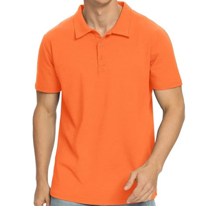 Polos pour hommes Chemise à col en coton doux à manches courtes - Product Image 1