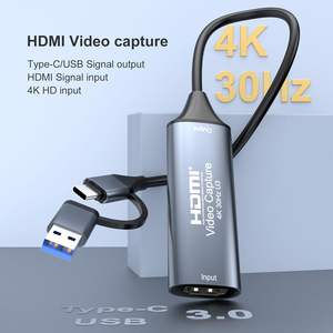 Carte de capture vidéo SYONG 4K 1080P60HZ HDM vers USB avec adaptateur Type-C pour les diffusions en direct, les jeux en <span class=keywords><strong>streaming</strong></span> - Product Image 2