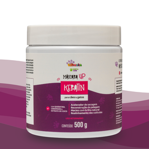 Mascarilla hidratante Pet Up Keratin Coat para hidratación profunda, suavidad y brillo natural Tchuska 500g - Product Image 4