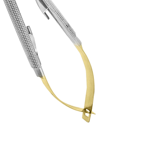 Castroviejo ที่ใส่เข็มสแตนเลสพร้อมปลายโค้ง TC 14ซม. ชุดเครื่องมือผ่าตัดด้วยมือ - Product Image 3