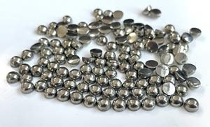 Cabujón con parte posterior plana redonda de hematita natural Calidad AAA de 2mm a 10mm-Hematita suelta Parte posterior plana redonda - Product Image 4