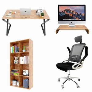 Modern <b>Office</b> <b>Computer</b> Desk 4-Piece Set PLV006 - Product Image 1
