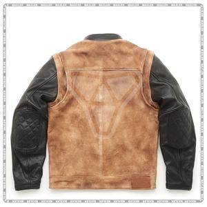 Chaqueta de moto de cuero para Hombre | Chaqueta de motorista aprobada por la CE | Chaqueta de montar duradera para todas las estaciones - Product Image 2