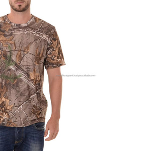 เสื้อยืดลายพรางสำหรับผู้ชาย ขายส่ง ผลิตตามสั่ง ขายดีที่สุด คุณภาพพรีเมียม คอกลม แขนสั้น สีพื้น - Product Image 3