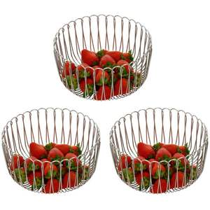 Panier à fruits en treillis métallique, élégant, multicolore, en matériaux écologiques, de luxe, disponible en plusieurs types, tailles et coloris - Product Image 6