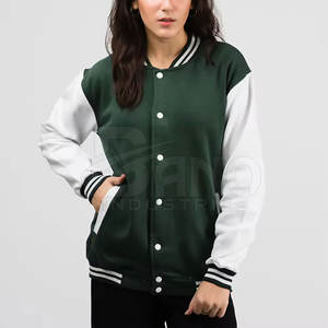 Chaqueta de punto de alta calidad para mujer, estilo Letterman, de satén y algodón, cálida y transpirable para invierno, estilo urbano. - Product Image 3
