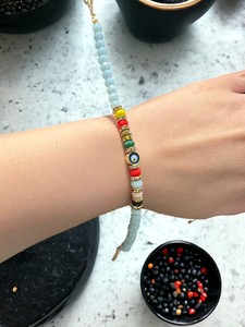 DAFNI BIG PAZAR Bracelet Bohème Perlé en Pierres Naturelles et Alliage Métallique Précieux Fait Main Unisexe Cadeau Fête des Mères Saint-Valentin - Product Image 3