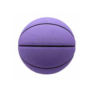 บาสเก็ตบอลสีม่วงสำหรับลูกบาสเก็ตบอลแฟชั่นดั้งเดิมขนาด5ลูกพร้อมฝาปิด PU งานตามสั่ง - Product Image 2