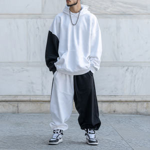 Conjunto Deportivo con Capucha para Hombre, Pantalones Deportivos Holgados con Cremallera y Pierna Ancha, Ropa Deportiva de Invierno, Antibacteriana y Cortavientos - Product Image 5