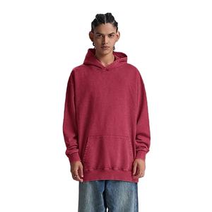 Nouveau sweat à capuche personnalisé poids lourd surdimensionné lavé à l'acide pour hommes décontracté hiver bouffée impression Logo haute qualité à capuche Service OEM - Product Image 2