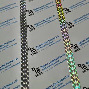 Rouleau d'étiquettes adhésives personnalisées de haute qualité, autocollants holographiques de luxe personnalisés Digiteltech imprimés P18, emballage de marque - Product Image 1