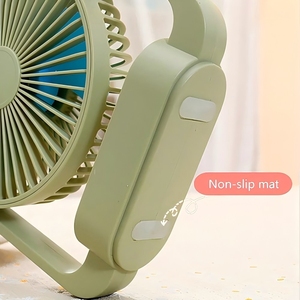 Rechargeable <b>Mini</b> Desk Fan USB Portable <b>Table</b> Fan with LED Light 3 Speed Settings for Home Office Car - Product Image 4