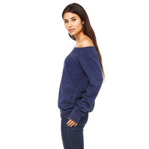 Sudadera GSM 350 cálida de invierno de alta calidad hecha a medida para mujer Sudadera de cuello ancho de lana de esponja 2025 - Product Image 6