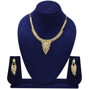 Joyería de latón de imitación de moda chapada en oro, collares de moda con Festival de perlas, joyería de exportación con diseño de formación - Product Image 1