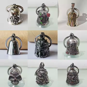 Alas de Ángel búho Virgen María motocicleta guardián campana llavero colgante hombres montar amuleto exorcismo joyería buena suerte en la carretera - Product Image 4