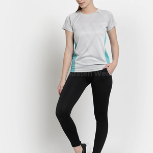 Camisetas Deportivas de Mujer de Tela Suave, Estilo Vintage Lavado, para Entrenamiento, Cuello Redondo, Camisetas Deportivas con Estampado Personalizado - Product Image 2