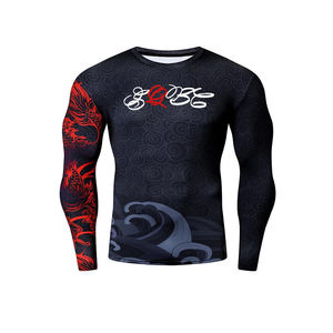 Rashguards Personnalisez Votre Propre Impression BJJ Protection UV Rash Guard No Gi Jiu Jitsu Rashguards MMA Chemises de compression personnalisées - Product Image 5
