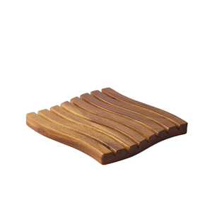 Acacia Wood Coaster Coffee Cup Classic Style Acacia Wood Coasters For Drinks Coffee Tea <b>Kitchen</b> <b>Accessory</b> - Product Image 1