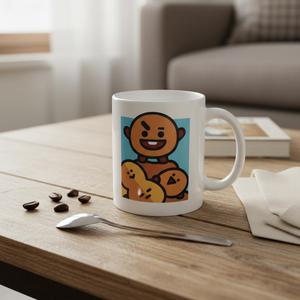 แก้วกาแฟลายการ์ตูน BT21 สไตล์เรโทรน่ารัก ทำจากเซรามิก ใช้กับเครื่องล้างจานและไมโครเวฟได้ เหมาะสำหรับเป็นของขวัญ ใช้ในบ้าน/ออฟฟิศ สำหรับดื่มชา/กาแฟยามบ่าย Shooky - Product Image 5