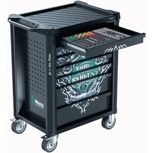 Rebel B785xD709xH1020mm 1000kg <b>Workshop</b> Trolley with 7 <b>Drawers</b> 78-piece WERA Tool Cabinets - Product Image 4