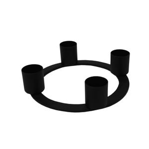 Superbe bougeoir de l'Avent en métal de fer de style fini blanc pour la décoration d'éclairage de maison et de fête de Noël en gros en vrac - Product Image 4
