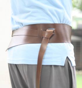 Cinturón de cintura para mujer de cuero auténtico puro 100%, conjunto combinado de dos piezas, tipo de cuero extraíble - Product Image 4