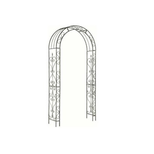 Simple Round Shape Metal Garden <b>Arch</b> Arbor Trellis for Backdrop Stand for Indoor Outdoor Wedding Lawn Backyard Party Decor - Product Image 3