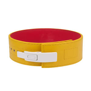 Cinturón de Levantamiento de Pesas Ajustable y Transpirable de Cuero de Gamuza Vacuno, con Hebilla de Palanca y Logotipo Personalizado, Equipo de Seguridad para Entrenamiento Físico - Product Image 2