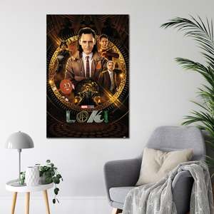 Tom Hiddleston como Loki en póster sobre lienzo, diseño moderno, arte de pared Glorious Purpose - Product Image 2