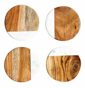 Posavasos Redondos de Diseño con Apariencia de Mármol de Alta Calidad, Ecológicos, Reutilizables, para Mesa, Calidad de Exportación - Product Image 5