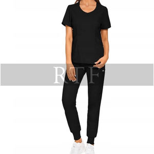 Combinaison élégante unisexe à manches courtes blouses d'allaitement personnalisées de haute qualité uniformes d'hôpital pour femmes par Raw to Fine - Product Image 6