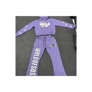 Conjuntos Deportivos con Capucha Premium al por Mayor, OEM, Impresión 3D, Conjunto de 2 Piezas para Mujer, Fabricante, 100% Algodón, Mangas Largas - Product Image 1