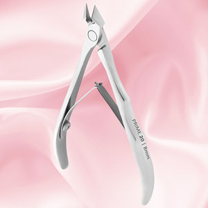 Pince à cuticules stérilisée désinfectée en acier inoxydable 3PRO Podo 20 8 mm avec des bords de coupe sans inclinaison - Product Image 2