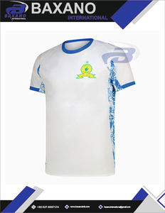 Camiseta de Fútbol Mamelodi Sundowns, Ropa Deportiva Unisex, Sublimación, Ropa Deportiva de Equipo de Fútbol, Logotipo Personalizado, Transpirable, Verano, 100% Poliéster - Product Image 4