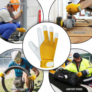 Guantes de Trabajo de Piel de Cabra, Resistentes, de Alta Calidad, Resistentes a la Abrasión, Suaves y Cómodos, para Actividades al Aire Libre - Product Image 4