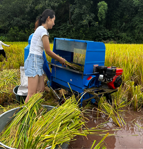 Çok fonksiyonlu buğday pirinç harman taneleri harman makinesi çin tarım taşınabilir çeltik harman makinesi - Product Image 4