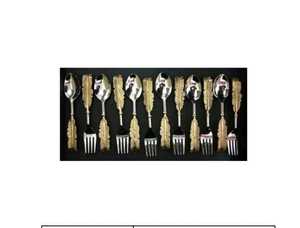 Cuenco y cuchara de madera de mango hecho a medida, con patrón decorativo de incrustación, ideal para reventa por tiendas de decoración del hogar - Product Image 4