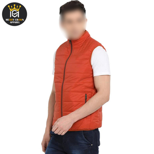 Trong Màu Rắn Sản Phẩm Tốt Nhất Puffer Vest Cho Nam Giới, Biểu Tượng Tùy Chỉnh OEM Nhà Cung Cấp Người Bán Sản Phẩm Thoáng Khí Mùa Đông Mặc Bông Vest - Product Image 4
