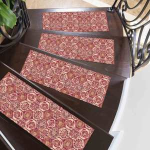 Tapis ethnique imprimé - Tapis moderne au design Kilim - Tapis floral pour chambre d'enfant - Product Image 1