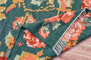 Bellamente diseñado redondo último estilo verde rojo rosa yute alfombra y alfombra Material al aire libre de alta calidad para Home Hotel buen precio - Product Image 4