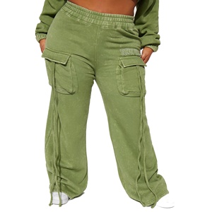 2024 nuevo diseño de ropa de invierno para mujer, chándal, trajes de chándal, nuevos trajes de chándal de lavado ácido para mujer de Color sólido hechos en Pakistán - Product Image 5